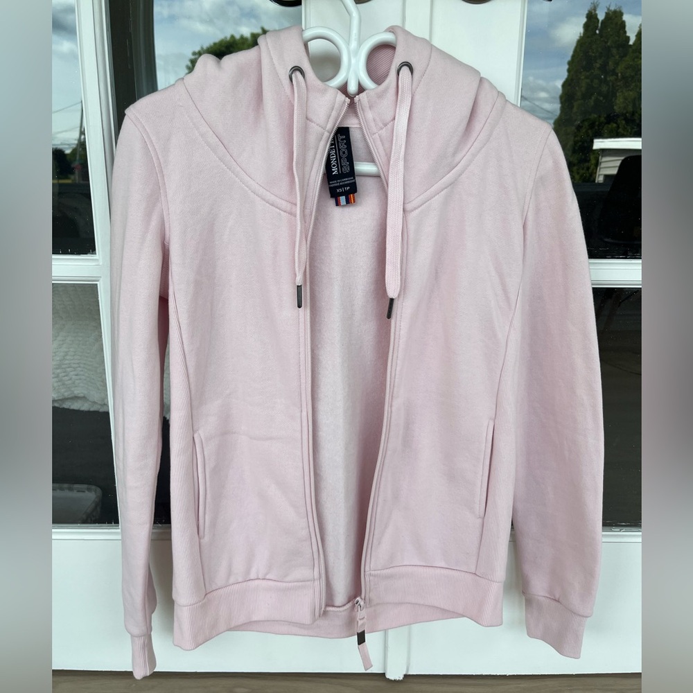NWOT Mondetta Pink Zip-Up Hoodie